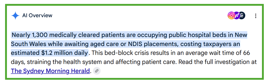 Bed block crisis in NSW