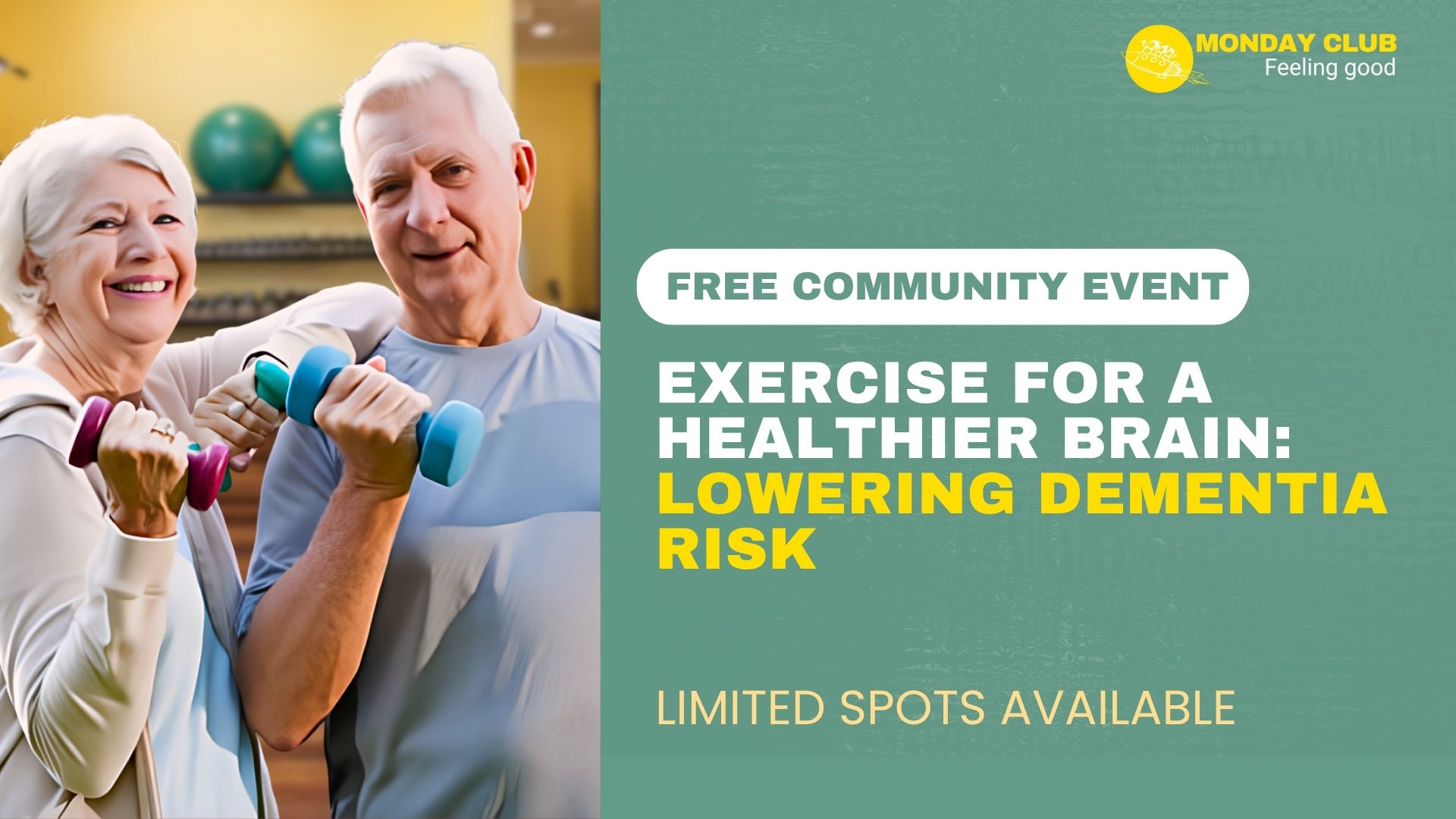 Exercise for a Healthier Brain Lowering Dementia Risk event