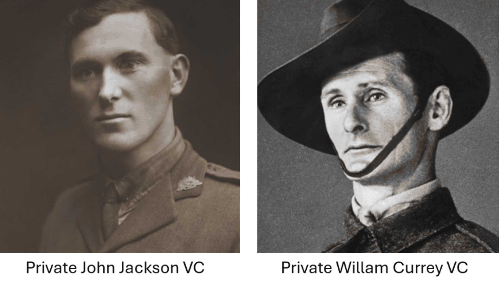 Victoria Cross Medal Winners - Private John Jackson Private William Currey (1)