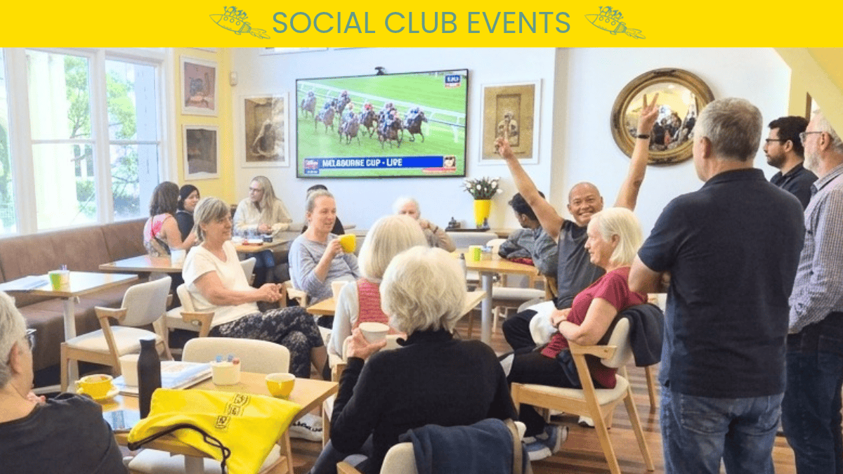 Monday Club Melbourne Cup Day social event for over 50s in Balmain Monday Club Melbourne Cup Day social event for over 50s in Balmain