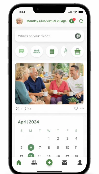 The monday Club - Virtual Village App